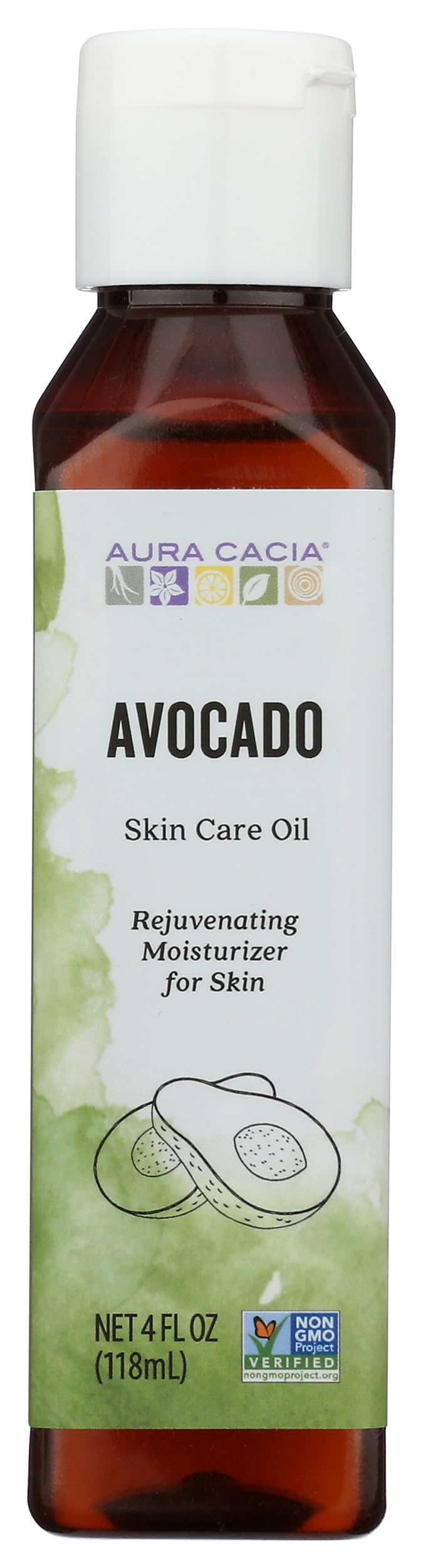 Aura Cacia Natural Skin Care Oil, Avocado, 4 Fluid Ounce