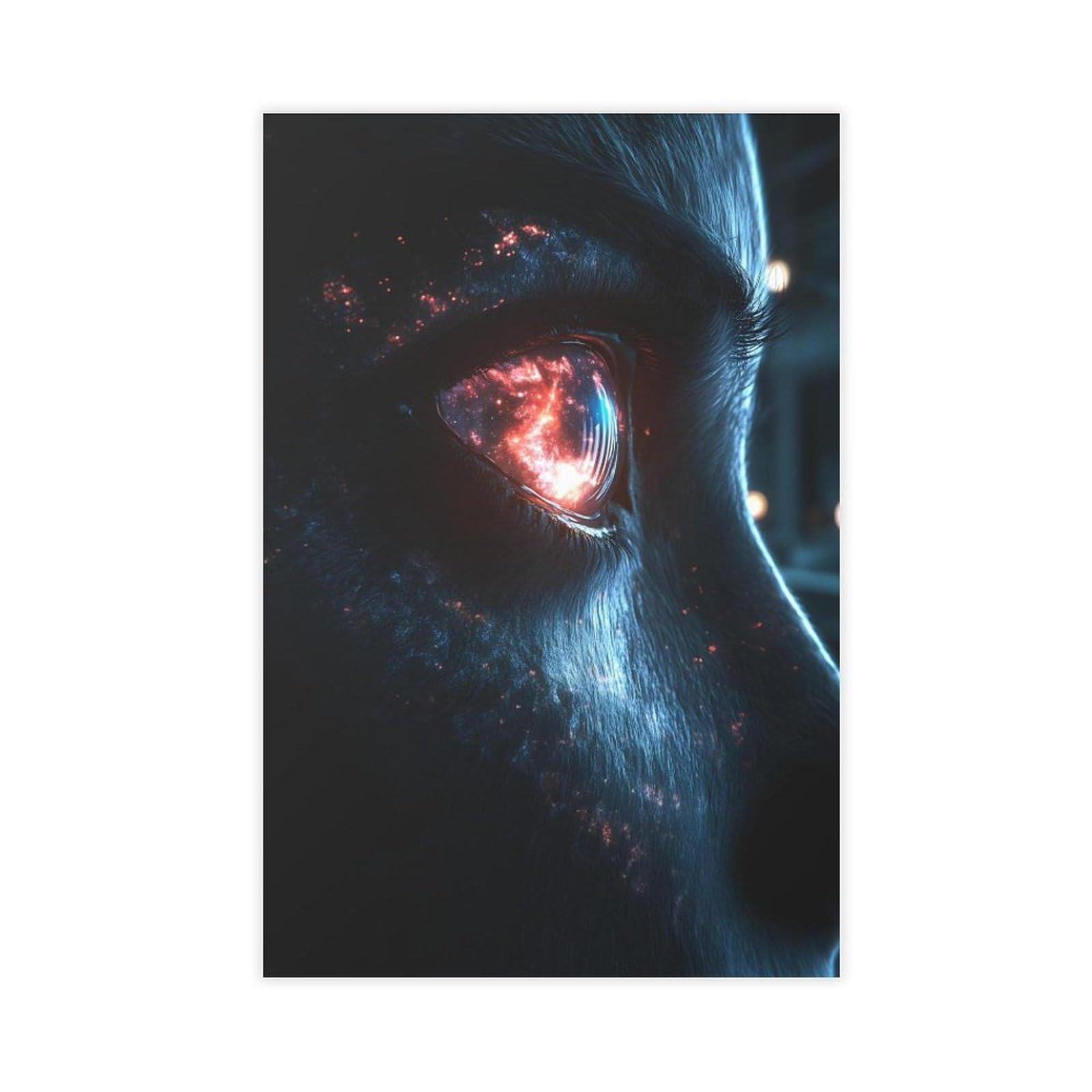 Ywtjax Unframe-Style Cosmic Eye Poster Canvas Poster For Dorm Room Decor Gift