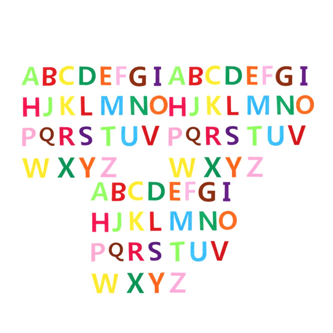 Gogogmee 3 Sets Felt Alphabet Decor Letter Ornament DIY Crafts for Kids Foam Letters No Adhesive Back Perfect for Party Decorations Craft Projects