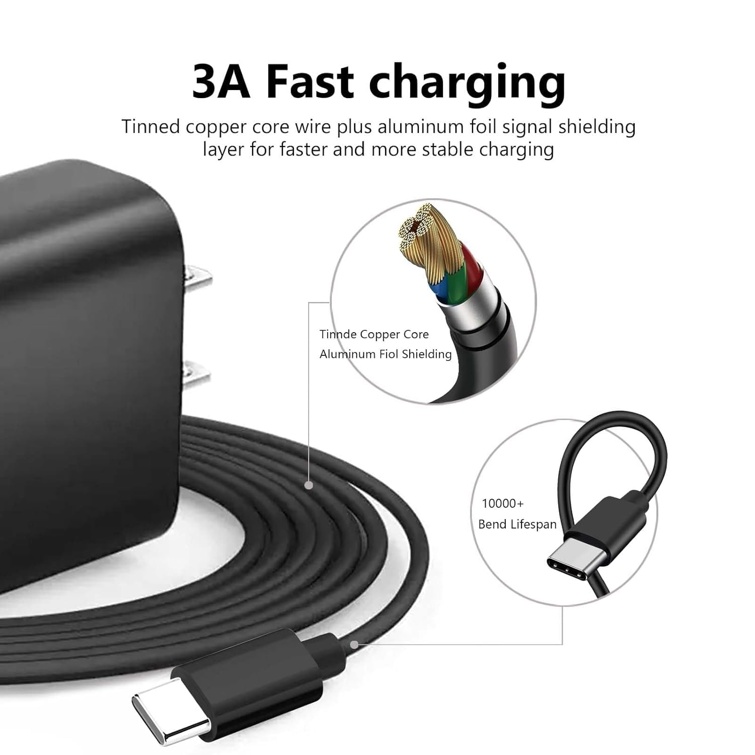 Cable de carga de 10 pies