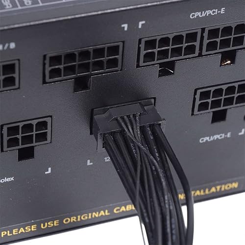 Miniatura 5 de NFHK 12VHPWR ATX3.0 PCI-E 5.0 Cable modular de alimentación a Dual ATX 8Pin para 3080 3090TI PSU 16Pin 12+4P tarjeta gráfica