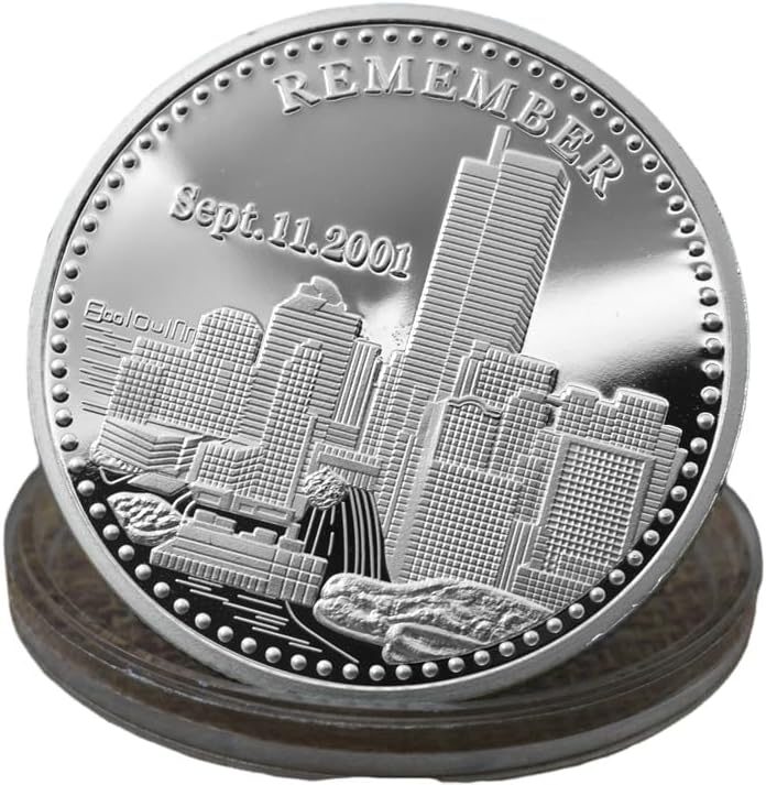 Silver United we Stand Honoring and Remember 11 September 2001 Challenge Coin Thumbnail