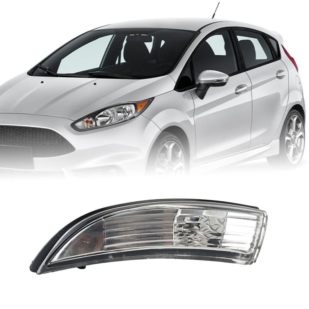 MenDaOLv Wing Mirror Indicator for Ford Fiesta MK7/MK7.5 2008 2009 2010 2011 2012 2013 2014 2015 2016 2017 Dynamic Turn Signal Lights,Flowing Sequential Indicator.,A-Left Side