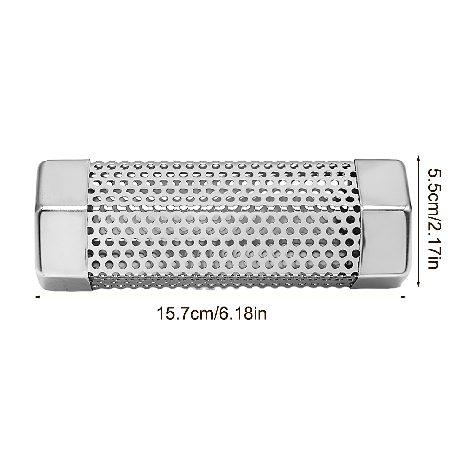 Pellet Grill Smoker Tube, akcesoria ze stali nierdzewnej, przeno? konstrukcja, wysoka wydajno?? Zaparzacz zapachowy do gotowania podwórku, do ci?cia zewn?trz i grillowania obozie, 6,18 x