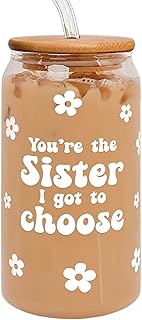 Friendship Gifts for Women Friends - Christmas Gifts for Friends Female, Birthday Gifts for Women Friendship, Friend Birthday Gifts for Women - Gifts for Best Friends Women, Bestie Gifts - Can Glass