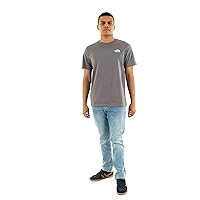 The North Face NF0A87NPARX M S/S Box NSE Tee T-Shirt Uomo Smoked Pearl/Hero Blue Taglia XS