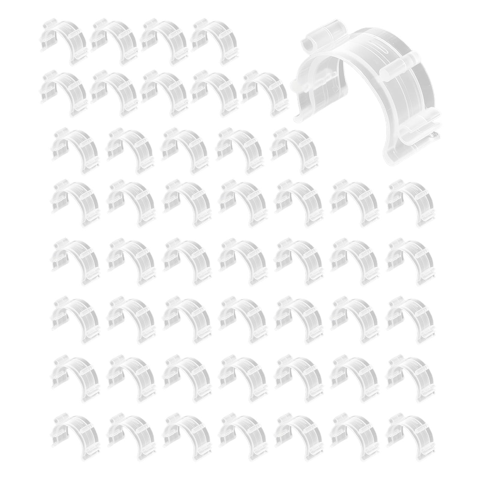 Hsioluted 50PCS Clear Bobbin Clips Embroidery Thread Organiser Sewing Spool Holder Clips for Sewing Thread Organization Clear