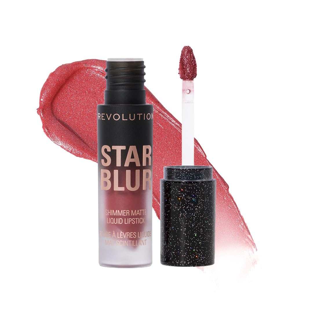 Revolution Star Blur Shimmer Matte Liquid Lipstick Moonlit Rose-image-20