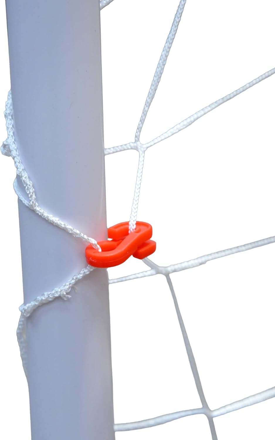 Kickmaster Garden Soccer Gate, Width 1.8m or 2.4m, Thickness 42mm, High Quality Goal Posts and Football Netting, White, Outdoor Exercise (1.8m)