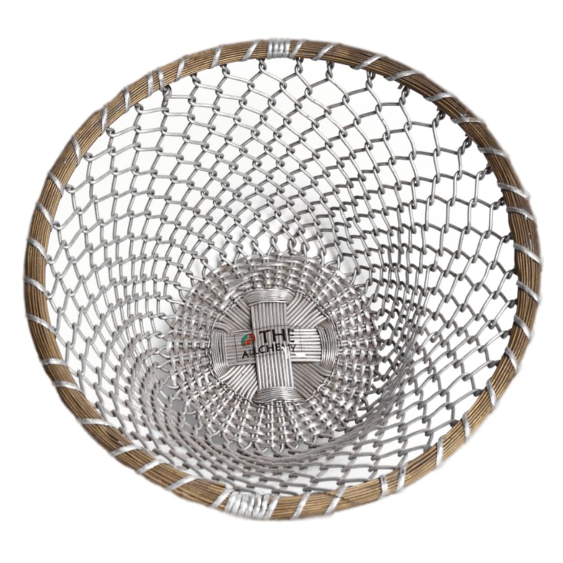 The Allchemy Metal Net Storage Basket Storage Basket Organizer With Handle For Bathroom Kitchen