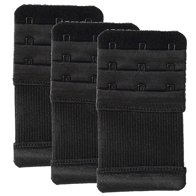 LOURYN KOULYN® Bra Hook Extender-3 Hook - 3 Eye (with Extra Elastic) –Save Your Bra Increase Band Length_Bra Extensions Bra Hook Extender for Women Combo Pack-image-45
