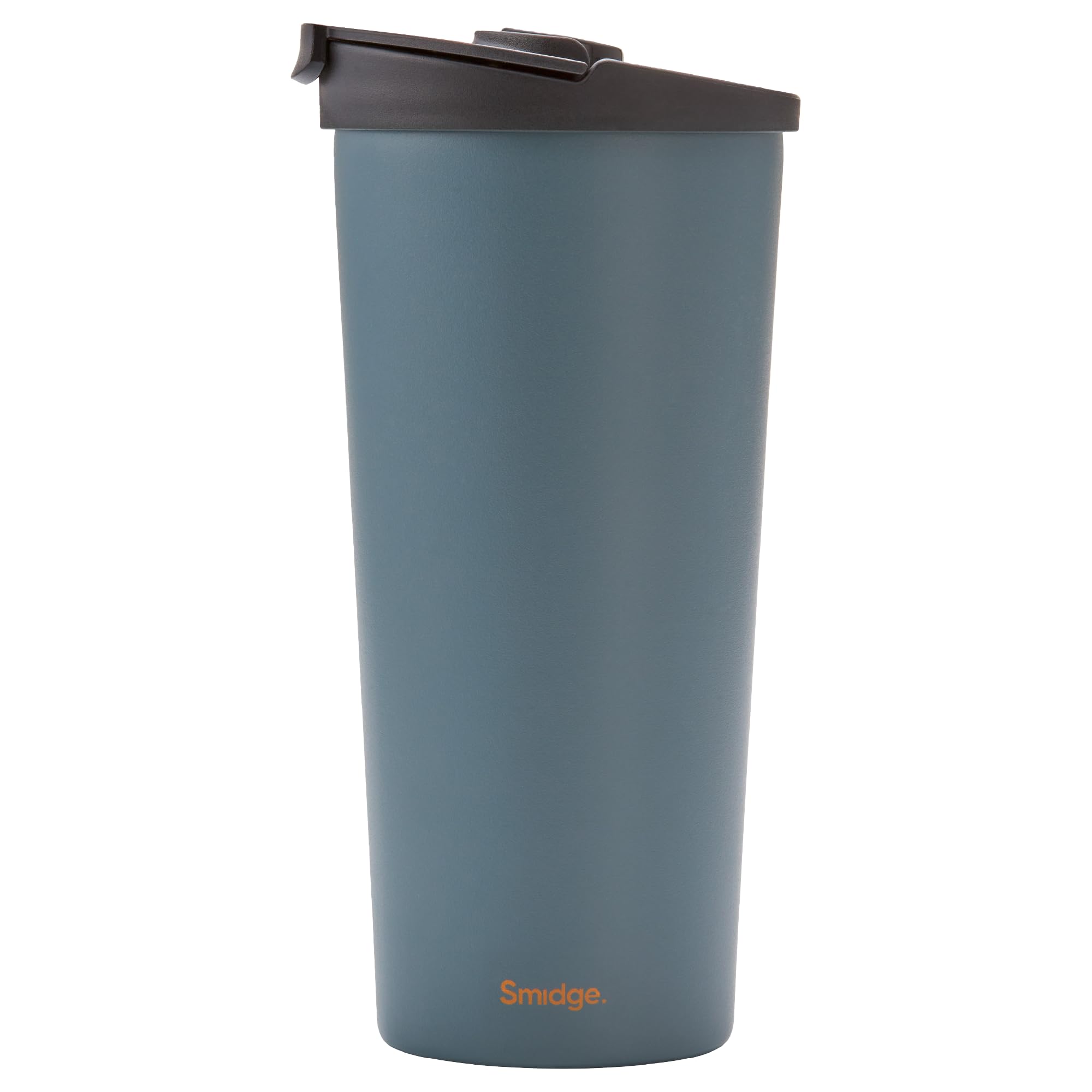 Smidge 473ml Travel Cup - 100% Leak-Proof Travel Mug – Double-Walled, Vacuum Insulated Mug – Keeps Drinks Hot for 6 Hours, Cold for 12 Hours – Easy to Clean, 18/10 Stainless Steel – Storm