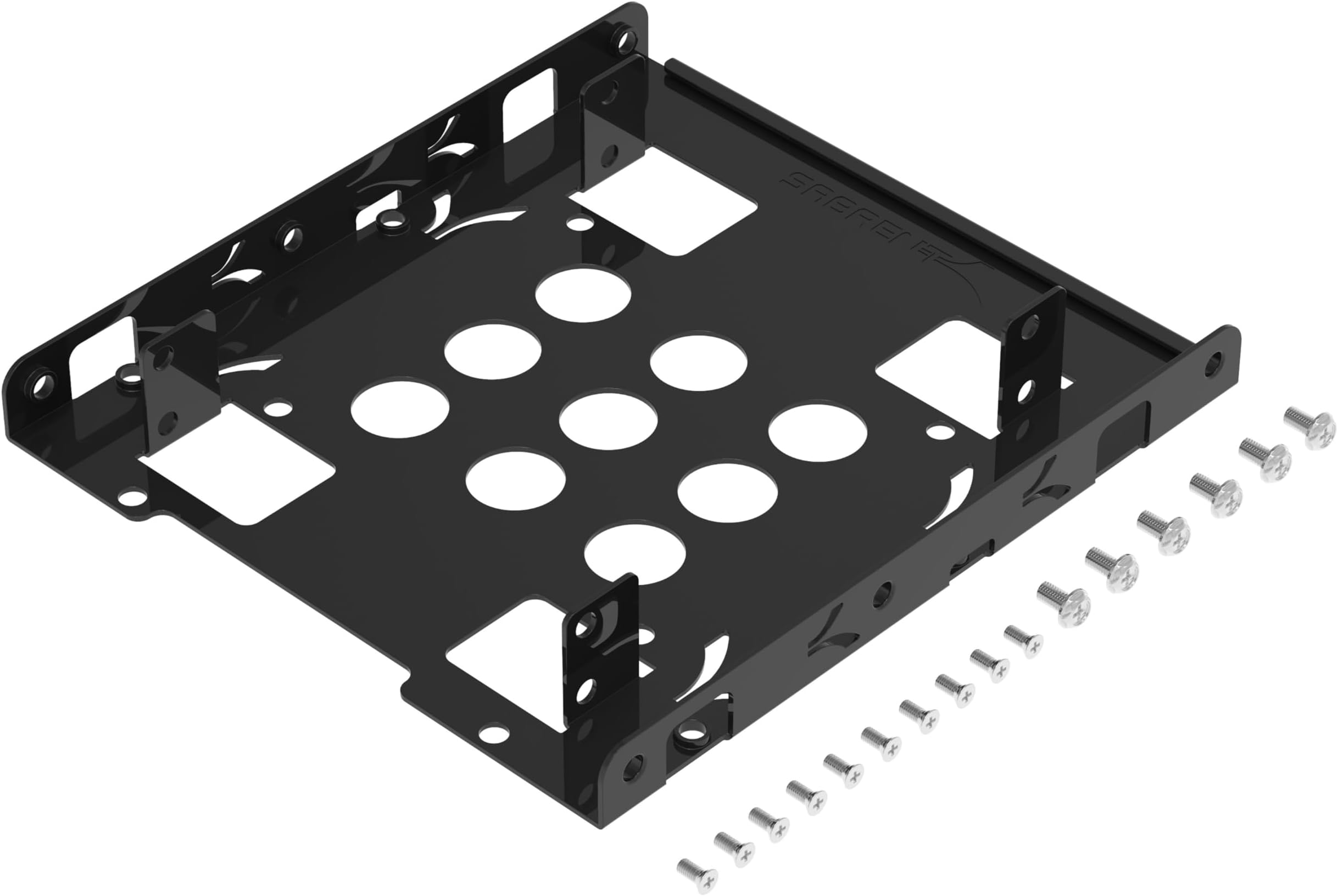 SABRENT 2.5" HDD SSD to 3.5" mounting frame, Internal hard disk mounting kit adapter, removable frame bracket kit Compatible with all types of 2.5" hard drive / SSD, Screw pack included (BK-HDDH)