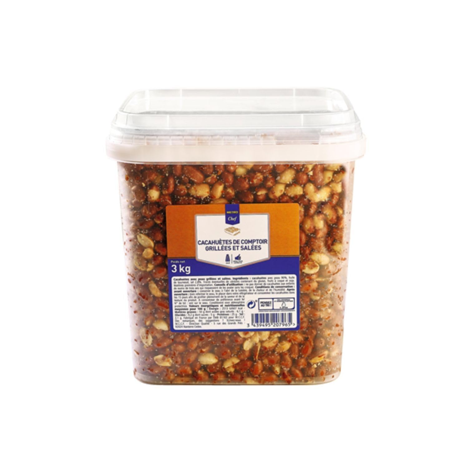 METRO Chef Cacahutes de comptoir grilles et sales 3 kg : Amazon.fr:  Epicerie
