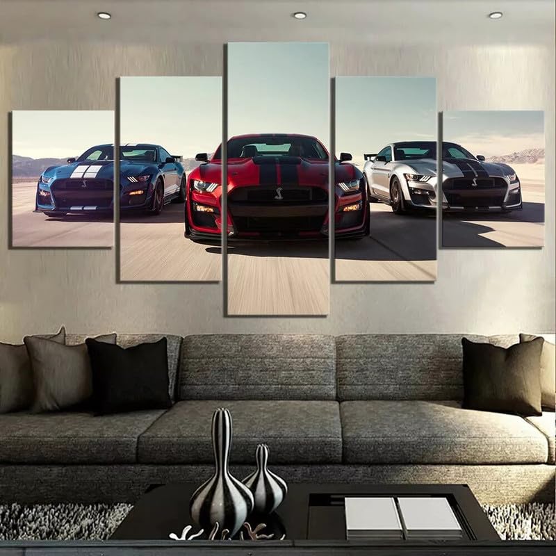 Art mural modulaire haut de gamme avec poster encadré de voiture
