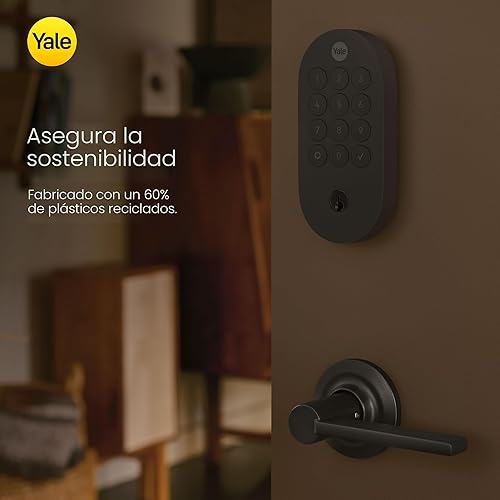 Miniatura 5 de Yale Cerradura inteligente con llave negra mate con Google Matter, YRD510-MT1-BLK