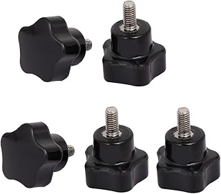 Aexit M5x25mmx10mm Star Shaped Head Screw On Type Clamping Knobs Grips 5pcs (92d80986fa5338823e76a98d824f33d1)