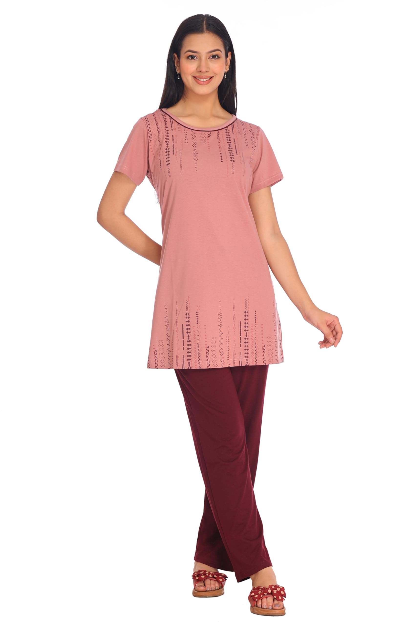 dutchdream Women’s Cotton Night Suit with Printed Top and Relaxed Fit Pajama | Soft & Breathable Fabric | Ideal for Comfortable Loungewear & Sleepwear-picture-13