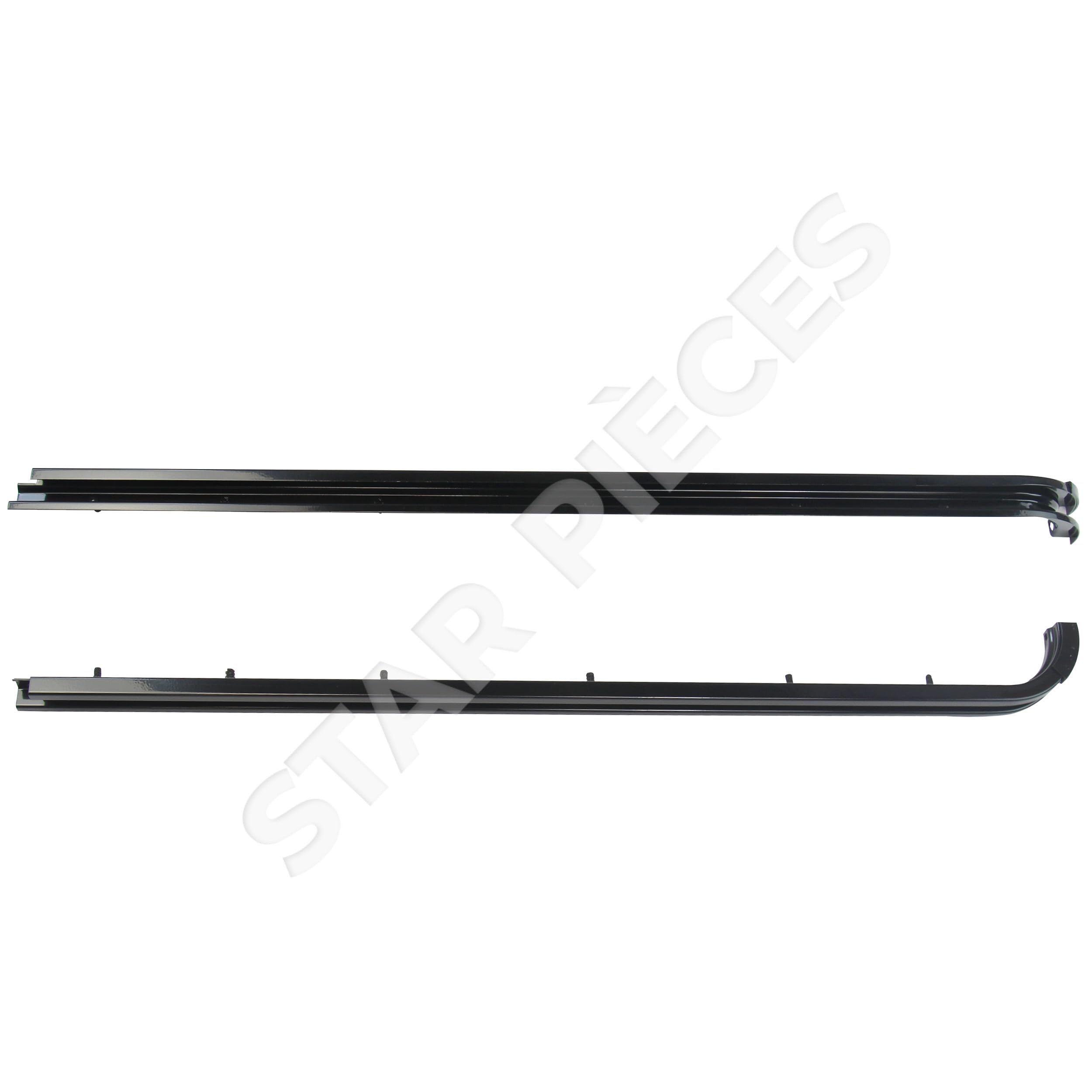 3 roulettes porte latérale + RAIL DE PORTE compatible pour Master 2, Movano A, Interstar (1997-2010) galets de porte coulissante + rail | Guide HAUT - MILIEU - BAS de porte