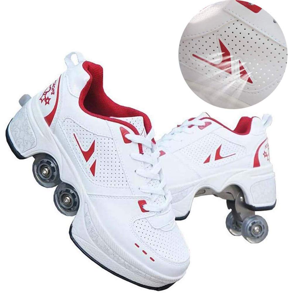 Wedsf Removablechildrens Roller Skates Automatic Walking Shoes