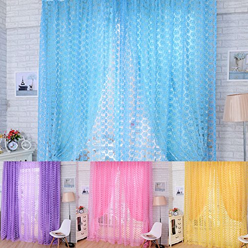 Generic Tulle Window Screens Door Balcony Shop Window Display. Curtain,Sheer Drape Panel Scarfs Valances For Living Room Curtains-picture-16