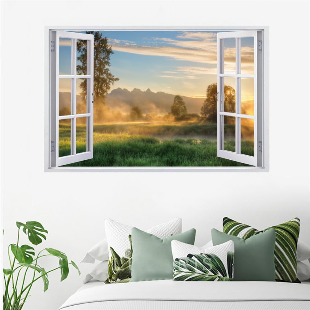 Efecto De Pared Rota 3D Árbol Pegatinas De Pared Impermeables Arte Extraíble Calcomanía De Vinilo Para Pared Para Niños, Niñas, Guardería, Hogar, Decoración De Pared 120x80cm