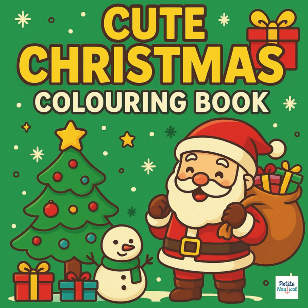 Cute Christmas Colouring Book: A Fun and Festive Activity for Kids Ages 3–8