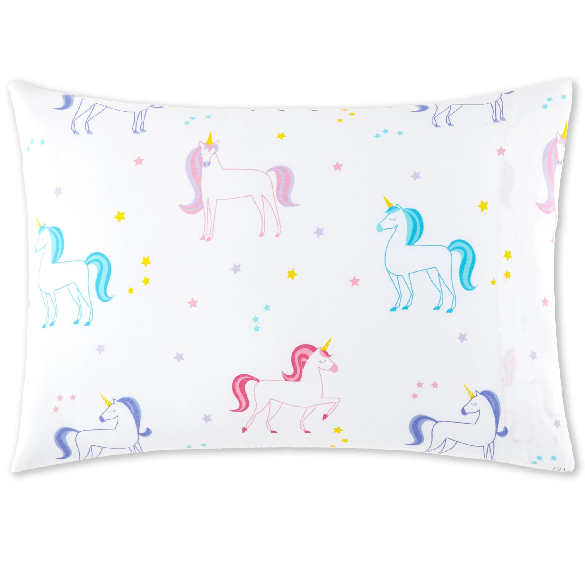 Wildkin 100% Cotton Toddler Pillowcase – Hypoallergenic, Soft &amp; Breathable - Unicorn
