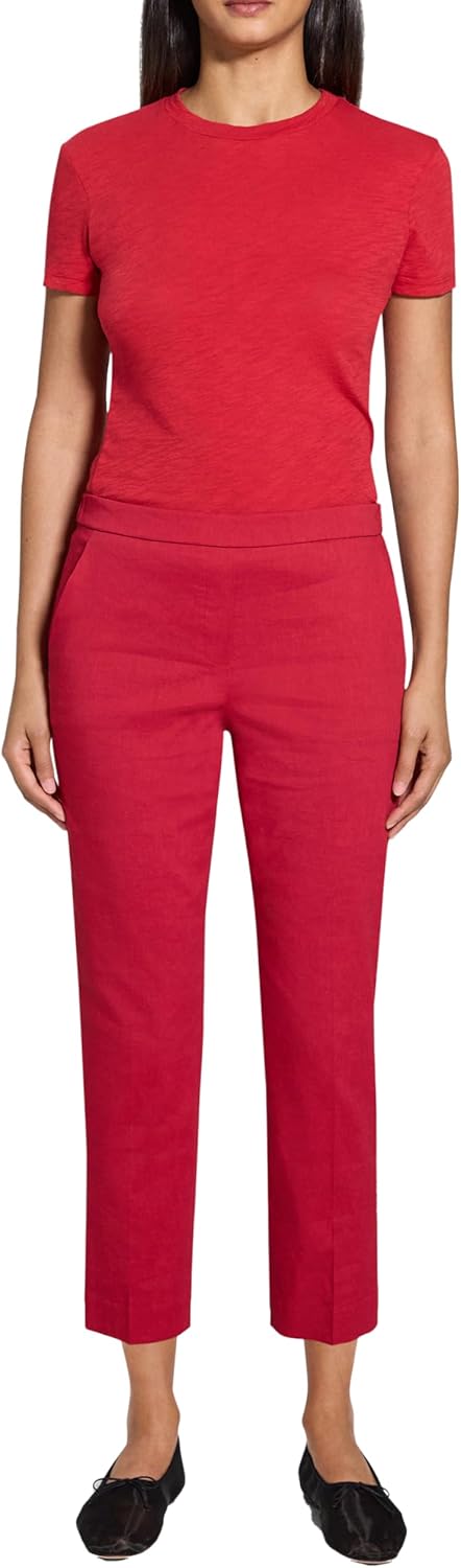 Theory Women's Linen Treeca Pull on Pant