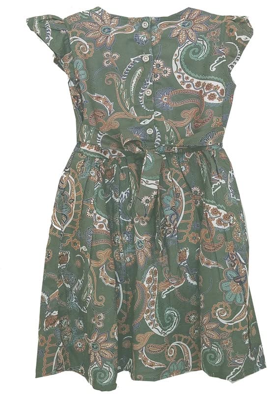 Image of SHLOK'S Girl's Cotton Flower Printed Frocks (5-10 Years)