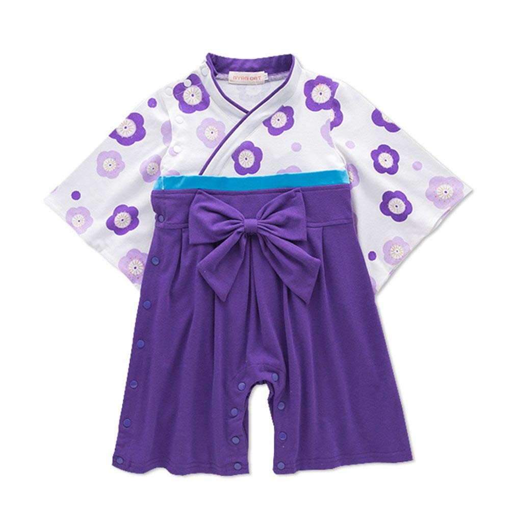 SAMGU Baby Toddler Girls Overol Sakura Kimono Robe Rompers Mono Traje
