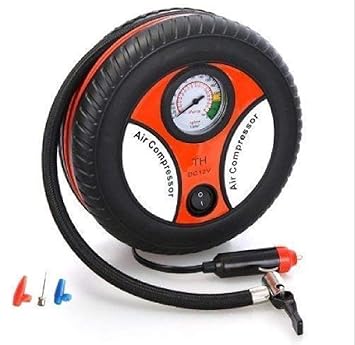 Rain Enterprise Electric Mini DC 12V Air Compressor Pump for Car & Bike Tyre Tire Inflator Pump for Car and Bike Tyre Tire Inflator
