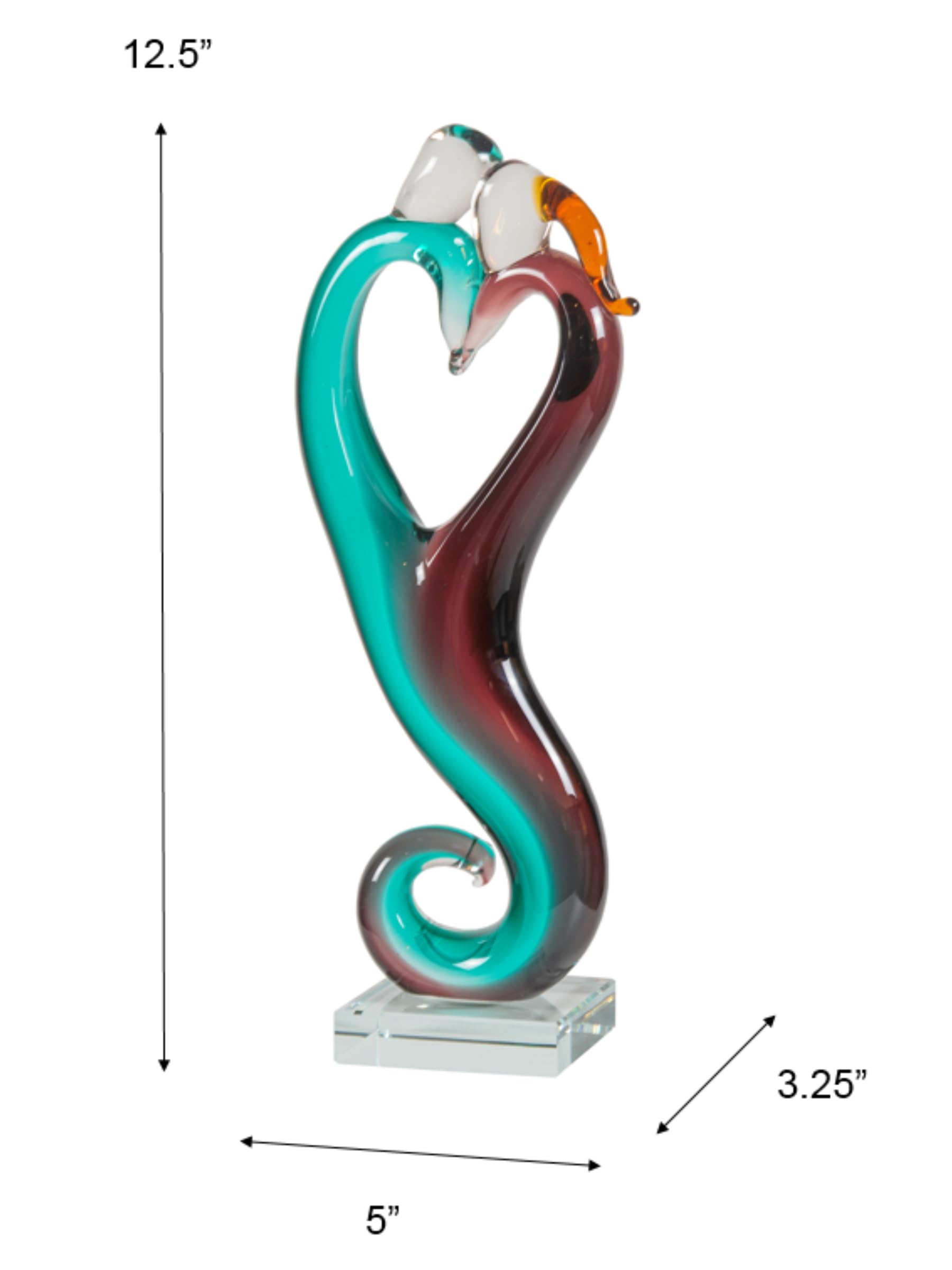 Amazon.com: Dale Tiffany AS21272 Art Glass Figurine 12.5