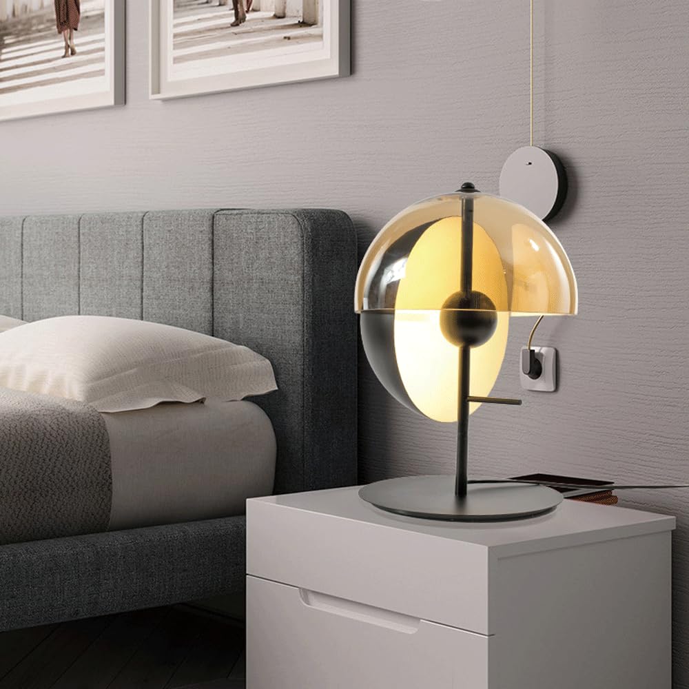 Lampada da Tavolo Creativa in Vetro Modello Post-Nordico per Camera da Letto, Letto da Studio, Lampada da Tavolo, Lampada da Tavolo per Showroom B&B, apparecchio di Illuminazione di Design