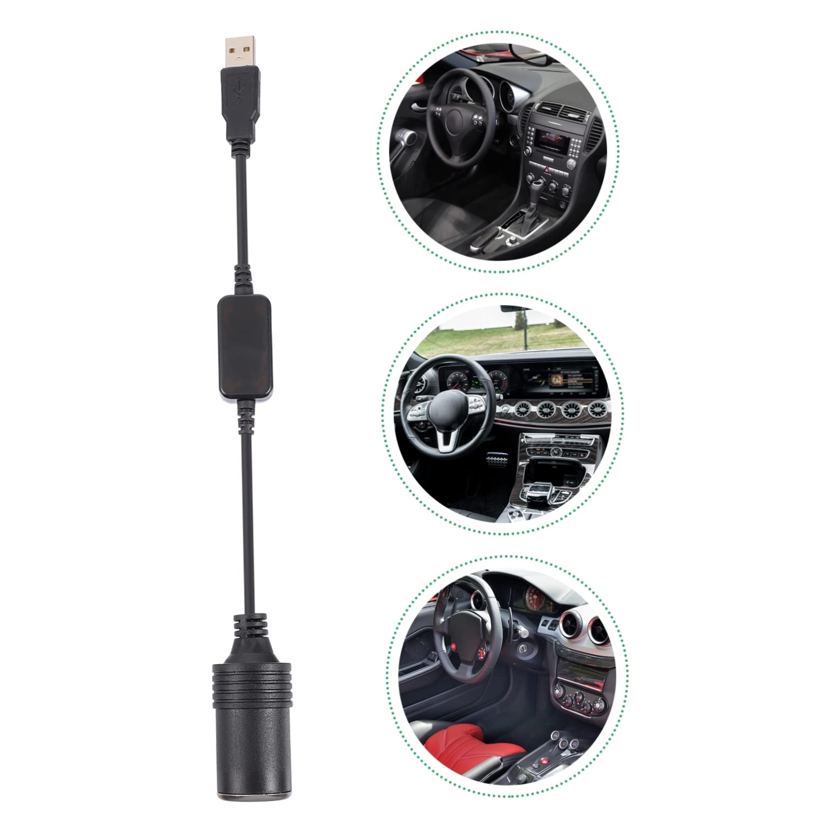 5pièces Adaptateur USB vers Prise Allume- pour Enregistreur De Conduite Chargeur Pratique pour Voiture avec Design Spécial Et Artisanat