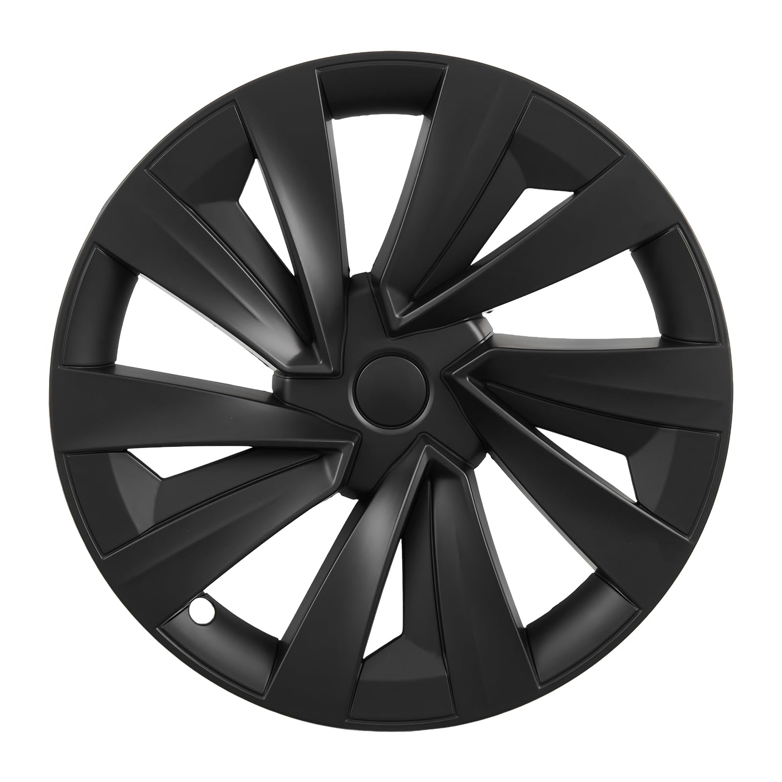 VEVOR Enjoliveurs Auto Compatible avec Tesla Model Y 2025, Cap de Roue 4 Pièces, Remplacement pour Jante R19 de 48,3 cm Protection des Roues, 10 Rayons, en ABS, Fixation par Clipsage, Noir Mat