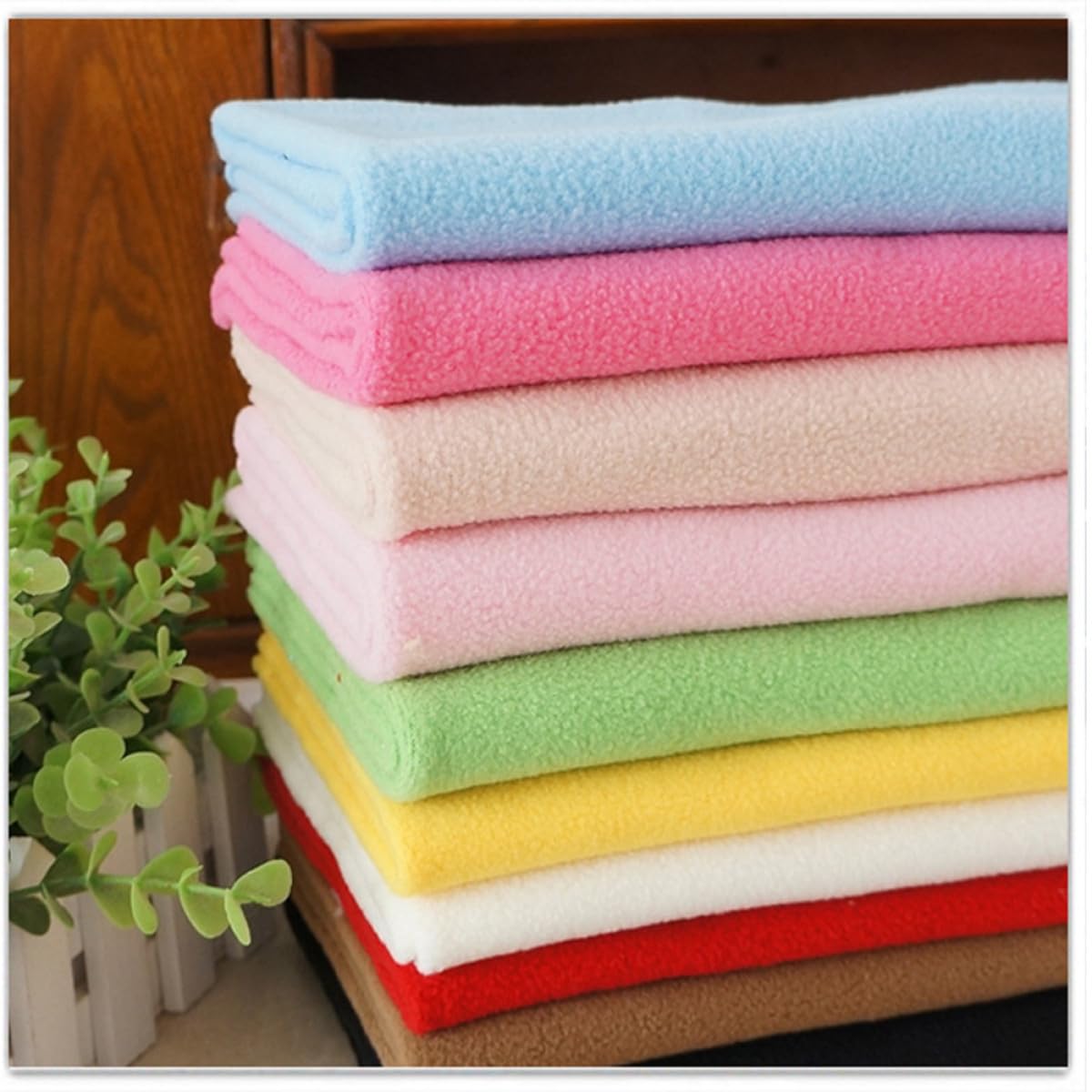 Tessuto in Pile Fai da Te 10 Pezzi, Patchwork Artigianale