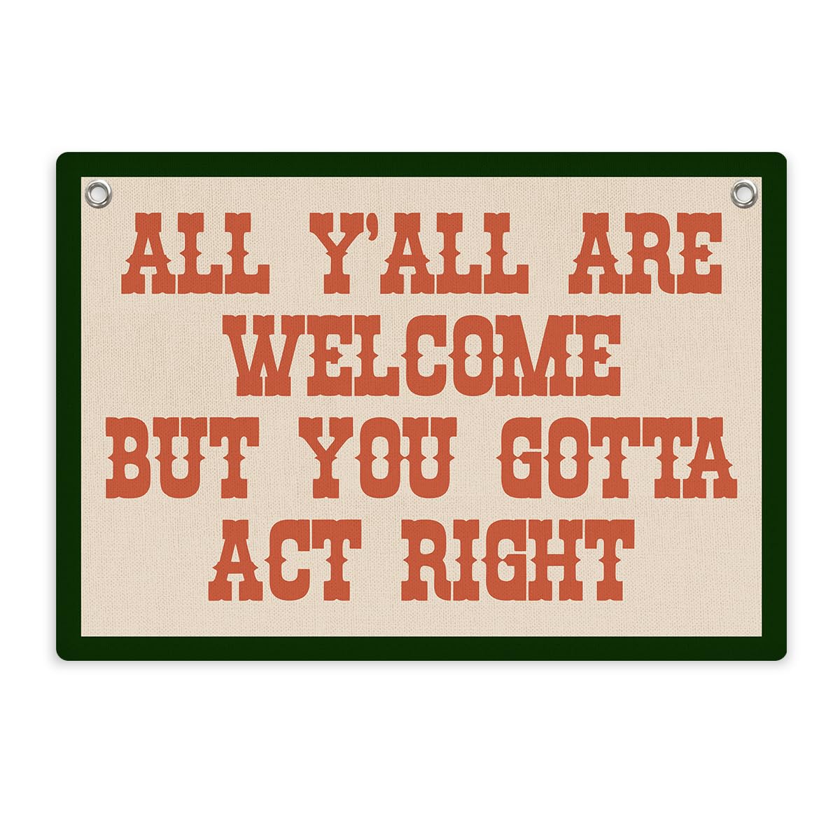 Welcome Sign Funny Welcome Banner, Trendy Retro Wall Hanging, Wall Decor, Banner Flag, Wall Flag Classroom Playroom Home Entryway Living Room Office Decor, Banner for Room, Red