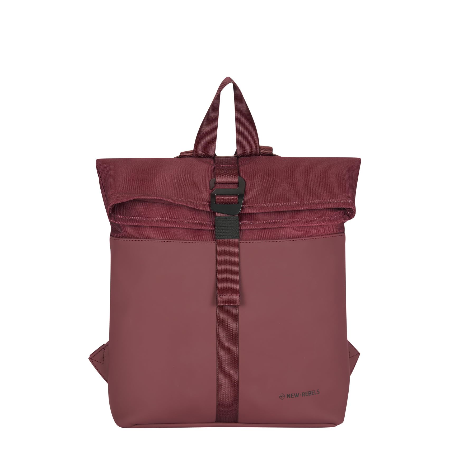 New Rebels Bruce Los Angeles Burgundy 7L Rolltop Rucksack Wasserabweissend