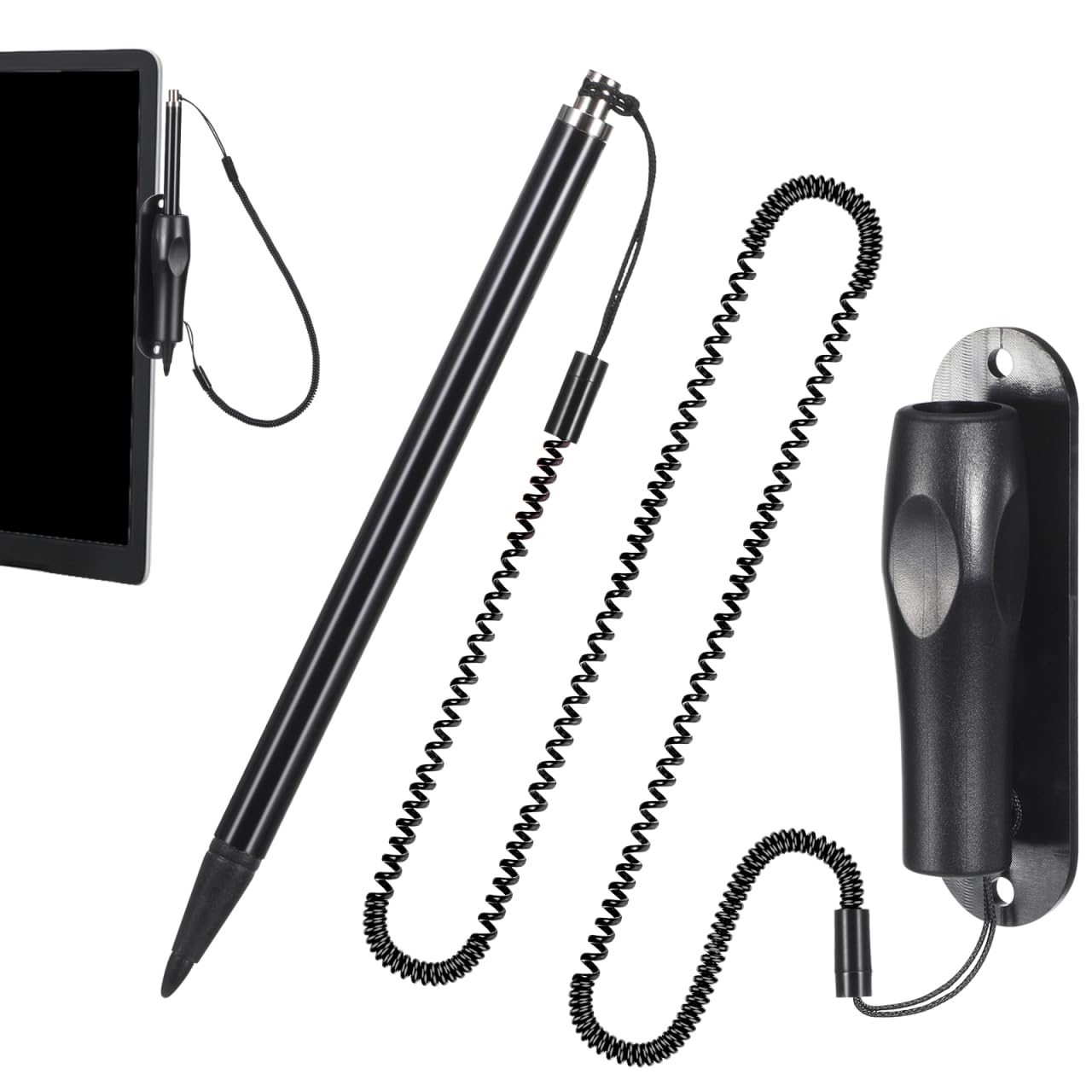 OSALADI Stylet Résistif avec Dragonne et Support pour Écrans Tactiles Stylo de Précision