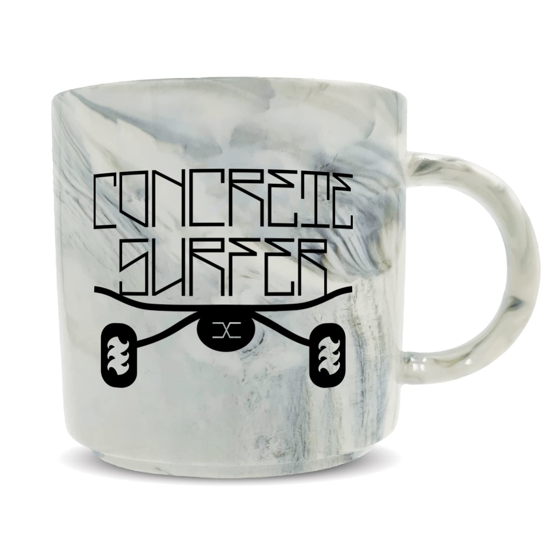 Hippowarehouse Concrete Surfer Skateboard Design Printed Mug Various Colour Options Ceramic Cup Kitchenware 11oz