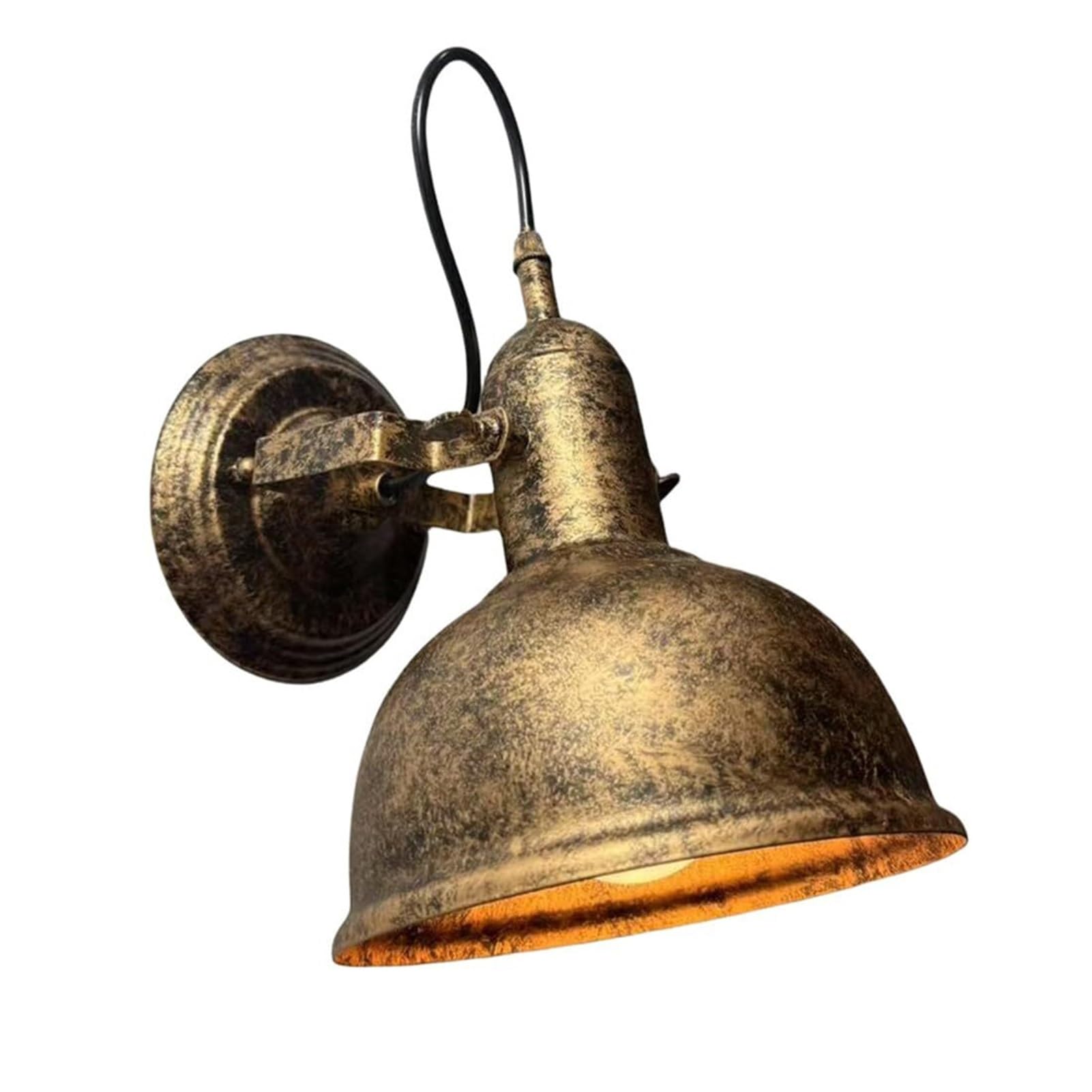 HUAYUSEDF Retro Exterior Iron Wall Light E27 for House Porch Front Door Garage Entryway Indoor Outdoor(Bronze)