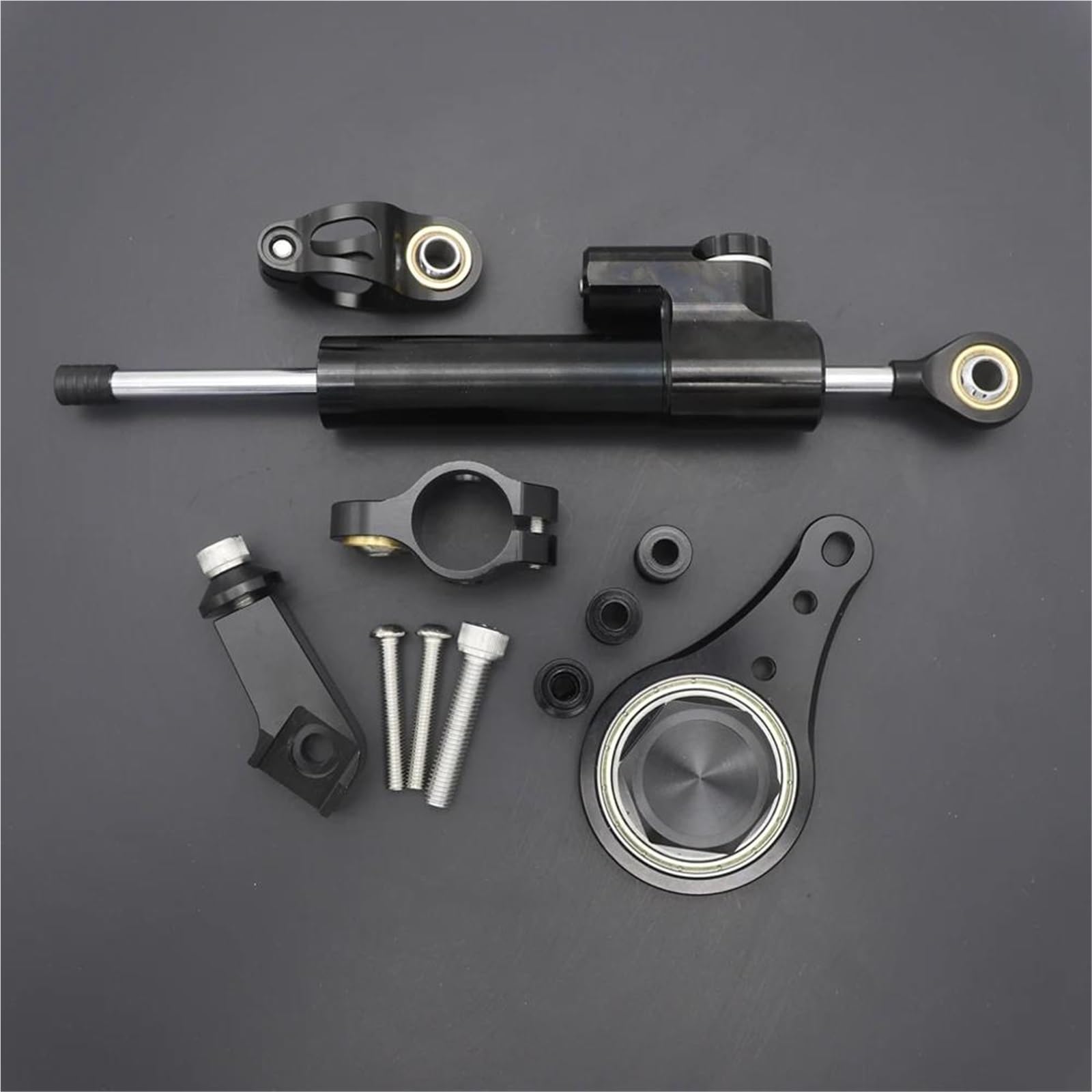 Amortiguador Estabilizador De Dirección para Motocicleta para Kawasaki para Ninja para ZX6R 636 2005 2006 con Kit De Soporte De Montaje Estabilizador para Amortiguador Dirección(Color 3)