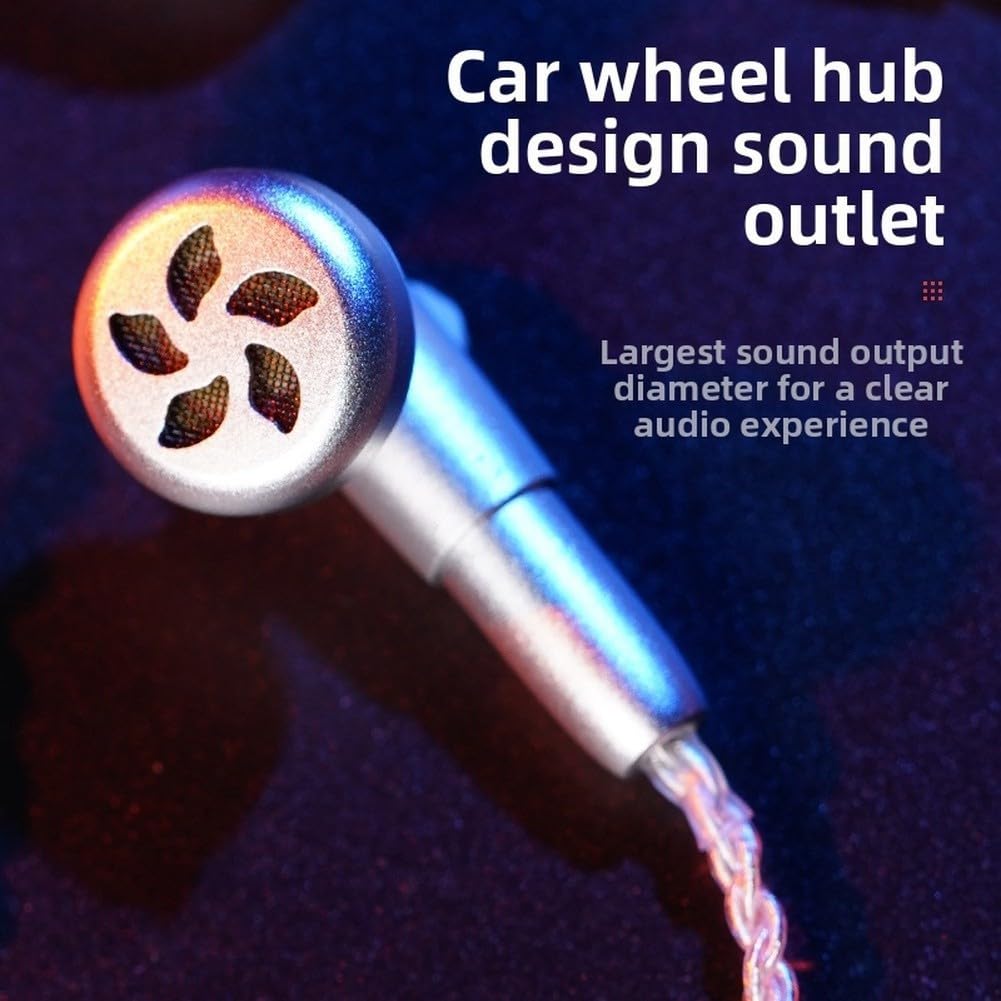 Cuffie in-ear, HiFi cablate con struttura in metallo per cavo MMCX, auricolari intercambiabili con microfono per musica, audiofili e pendolari