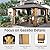 Dyncan Enhance Outdoor Gatherings with 12'x12' Hardtop Gazebo, Cedar Wood Frame, Steel Double Roof, Brown