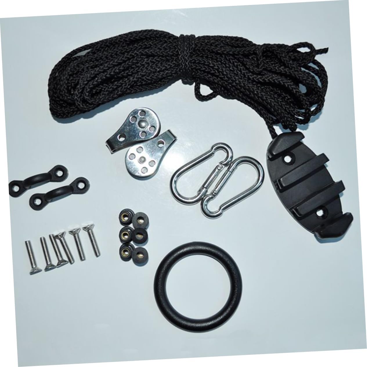 Kayak Canoe Anchor Trolley Kit Cleat Rigging Ring Kayak Accessories for Water Sports