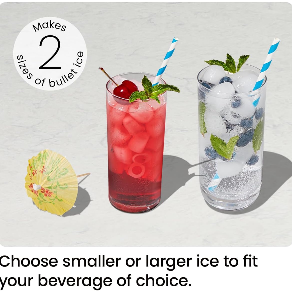 ICEMAN Dual-Size Ice Maker Countertop - Portable Ice Machine, Large and Small Ice Machine Maker with Self Cleaning, 9 Cubes in 7 Mins, 22lbs/24hrs, for Home, Kitchen, Office, Party, Ice Scoop Included on Fridge.com