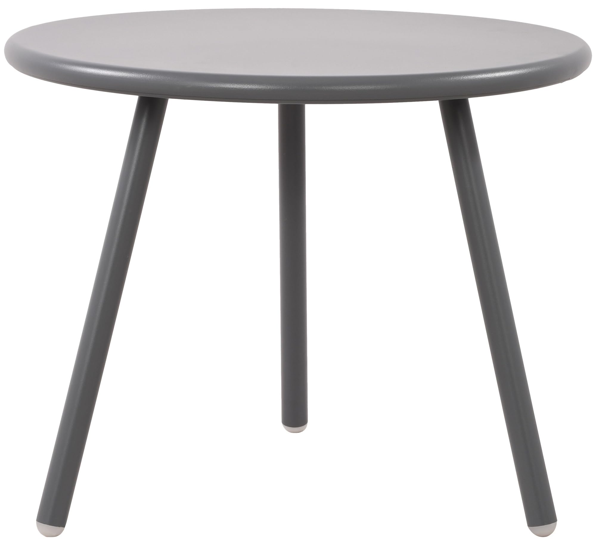 CLP Couchtisch Berea I Runder Loungetisch für draußen und drinnen I Gartentisch wetterfest und UV-beständig I Outdoor Beistelltisch, Farbe:dunkelgrau