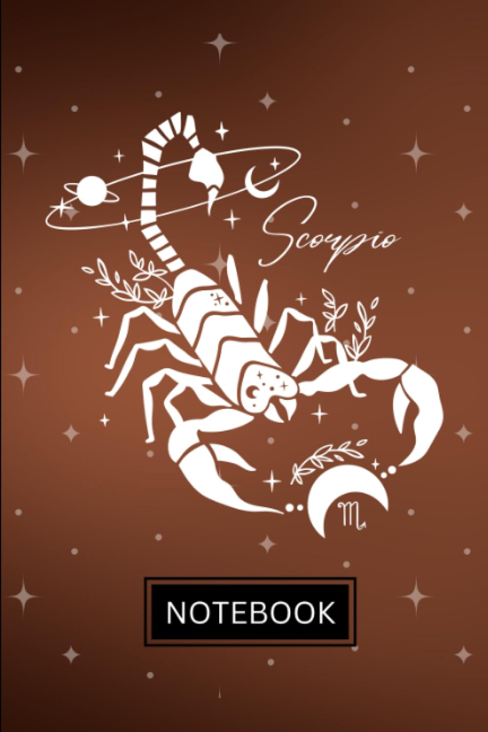 Scorpio Notebook with Lined Paper for Notes, School, Work, Study, Play