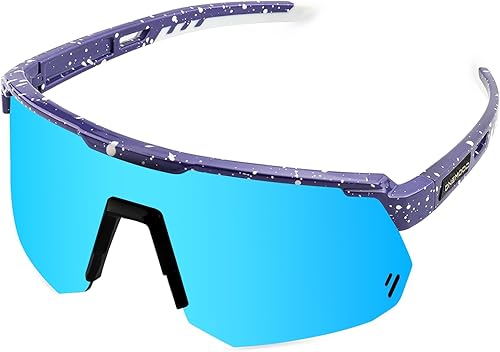 NIGHTSOFT Gafas de sol deportivas polarizadas para hombres y mujeres, protección UV400, gafas de ciclismo para jóvenes, gafas de béisbol